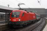 Die 1116 262-5 mit EC 112 in M�nchen Hbf am 06,08,10