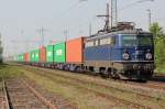 1142 562.0 der SVG mit Containerzug Ratingen Lintorf am 20.04.2011