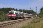 Die 1216 020  175 Jahre Eisenbahn f�r �sterreich  in Gro�karolinenfeld am 02,08,12