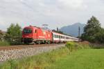 Die 1216 011 in Raubling am 03,08,12 