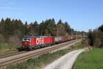 1293 003 mit einem gemischten G�terzug aus Freilassing kommend am 31.