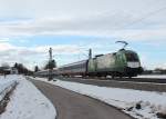 1016 023  Green Point  schiebend in Richtung M�nchen am 1.
