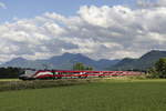  Ski WM Railjet  und  �FB Railjet  auf dem Weg nach Innsbruck.