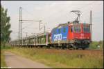 421 380-7 (SBB Cargo) in Dedensen-G�mmer am 31.8.2012.